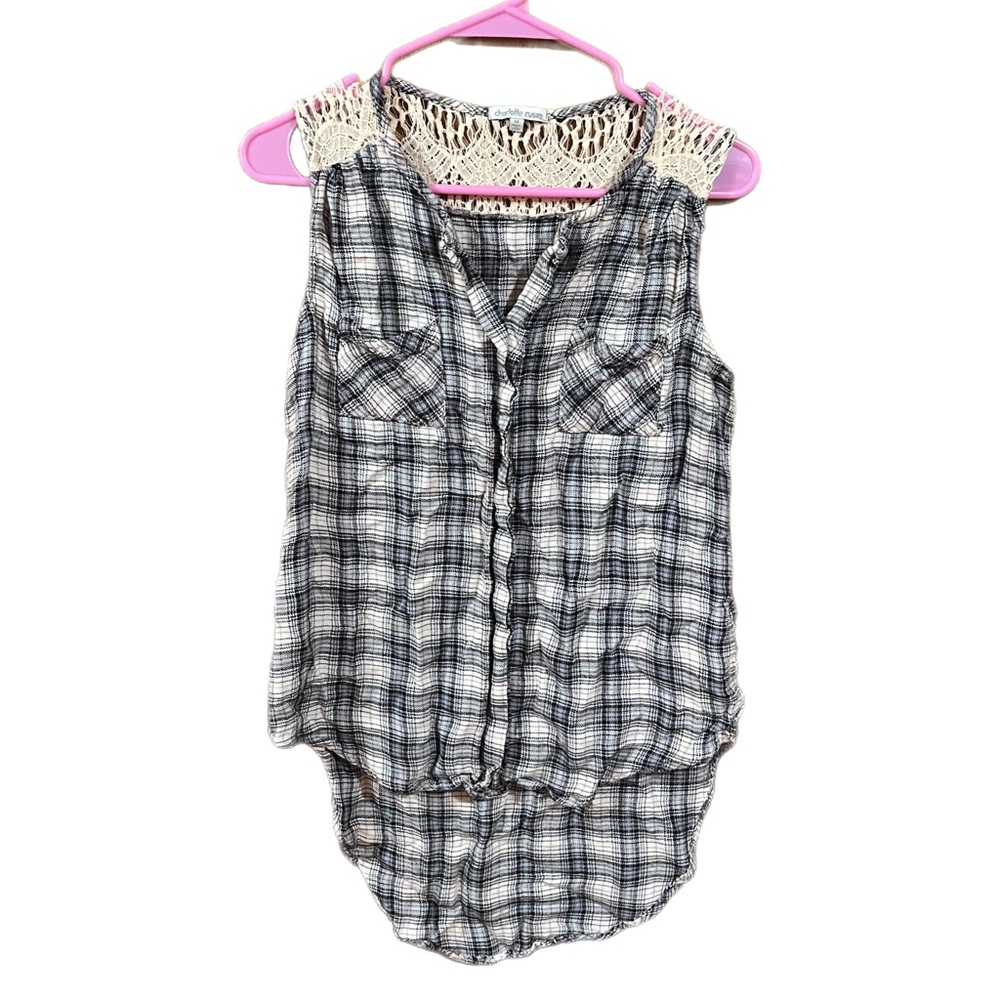 🇺🇸 Plaid Hi-Lo Top